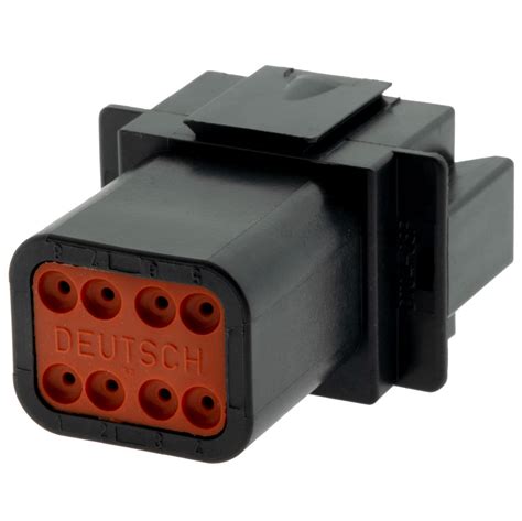 Dt04 08pa E004 Deutsch Dt 8 Way Black Connector