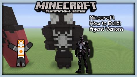 Minecraft How To Build Agent Venom Statue Youtube