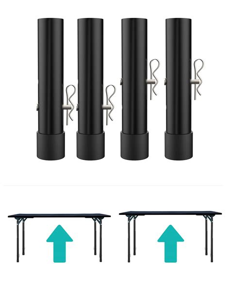 Buy Table Leg Extenders For Folding Tables Straightbent Legheavy Duty