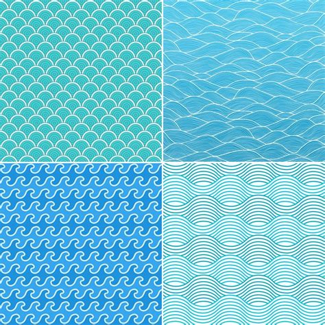 Wave Backgrounds Four Modern Backgrounds With Abstract