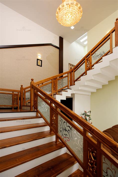 Wooden Handrail Design Kerala