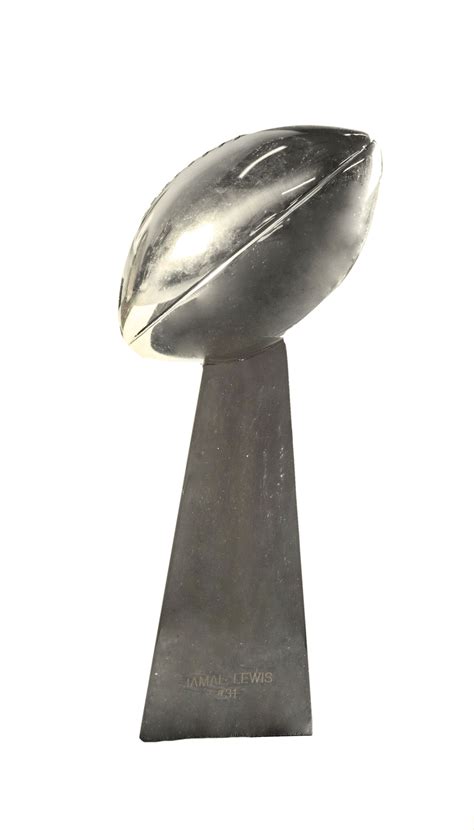Lot Detail - Jamal Lewis' Personal Baltimore Ravens Super Bowl XXXV Vince Lombardi Trophy (Lewis 