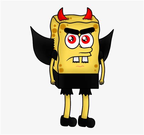 Devil Spongebob 2016 Cartoon 490x700 Png Download Pngkit
