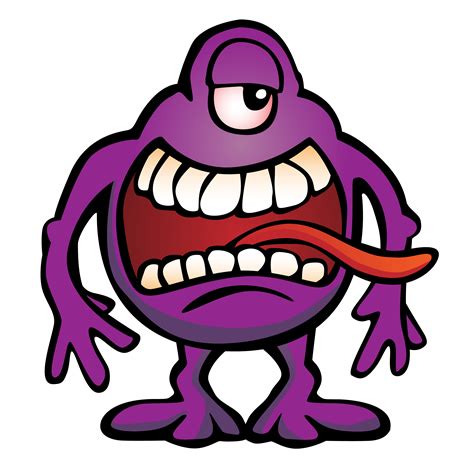 Silly Monster Creature Cartoon Vector Illustration 373185 Vector Art At