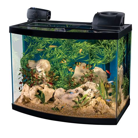 Top Fin Bow Front Aquarium Starter Kit 36 Gallon Ph