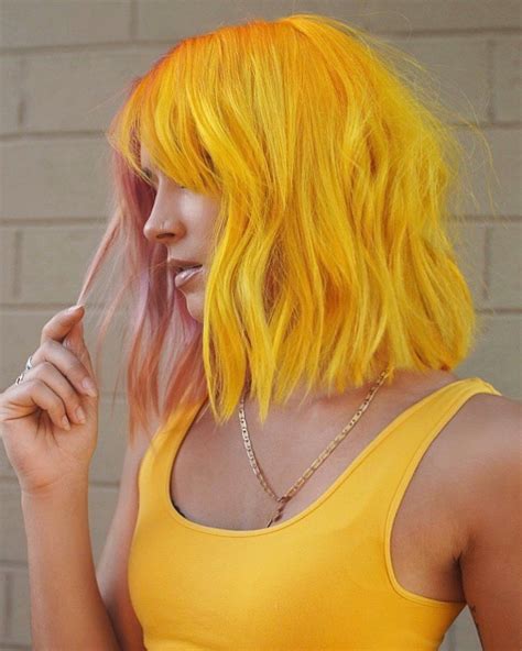 20 Yellow Hair Dye Ideas For A Spicy Hairstyle Yellow Hair Dye