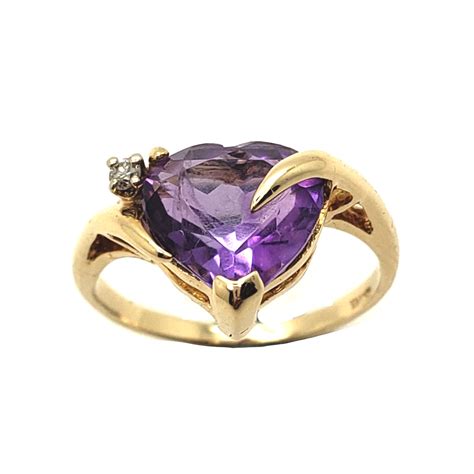 Purple Heart Ring Ryus Jewelry