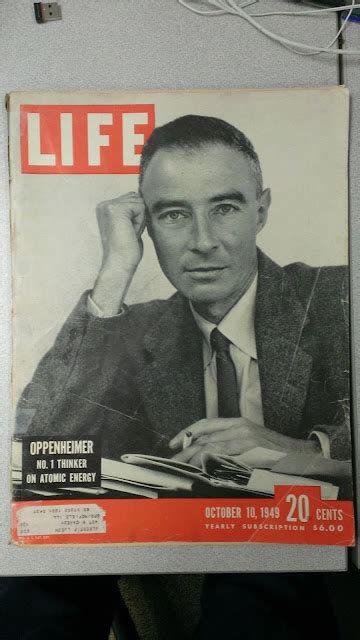 The Curious Wavefunction October 1949 Oppenheimer Is On The Cover Of