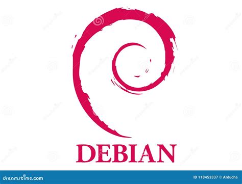 Debian Operating System Editorial Photography Illustration Of Vector