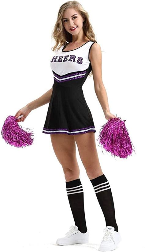 fagginakss Damen Cheerleader Cheerleading Kostüm Mädchen Uniform