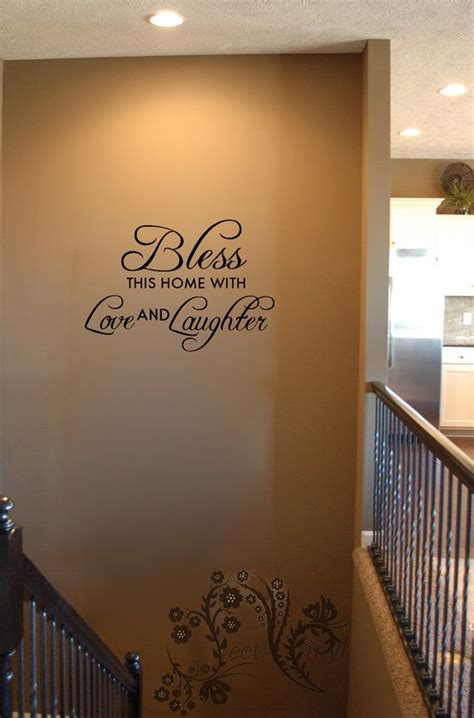 Bless This Home With Love And Laughter Wall Decals Wall Decal