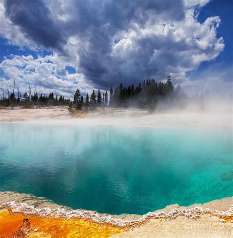 West Thumb Geyser Basin In Yellowstone Photograph By Galyna Andrushko