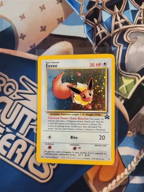 Eevee 11 Black Star Promo Holo Pokemon Card Nm Mint Vintage Wotc 18 99 Picclick