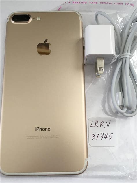 Apple Iphone 7 Plus Unlocked Gold 128gb A1784 Gsm Lrrv37945