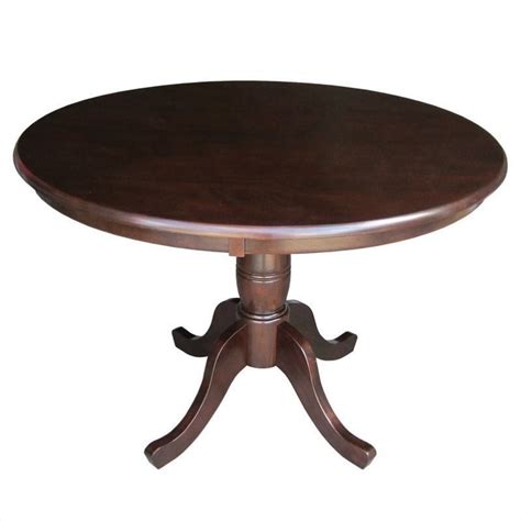Here, you can find stylish round kitchen & dining tables that cost less than you thought possible. International Concepts 36" Round Dining Table in Rich ...