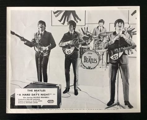 Beatles A Hard Day S Night Original Full Set Of Vintage Cinema Lobby Cards In