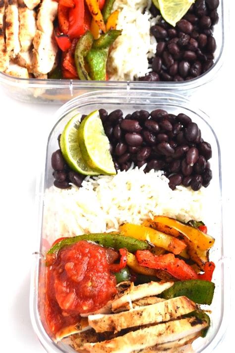 Chicken Fajita Meal Prep Bowls Make The Perfect Quick Lunch Or Dinner
