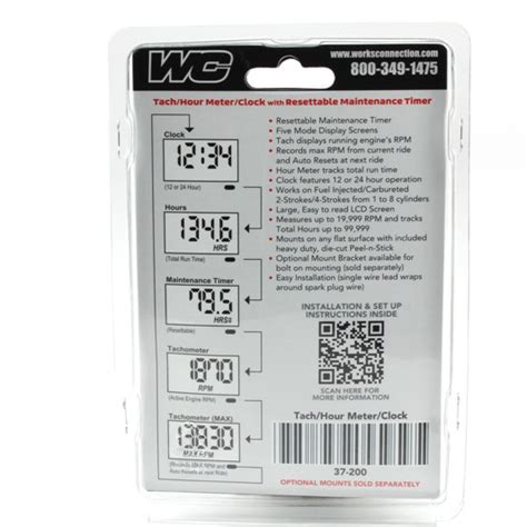 Works Connection Tachhour Meter At Mxstore