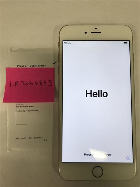 Apple IPhone 6 Plus T Mobile Gold 16GB A1522 LRZX90883 Swappa