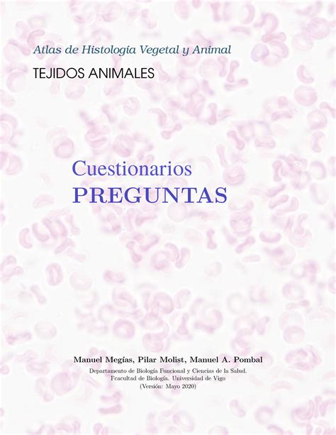A Cuestionarios Preguntas Atlas De Histolog ́ıa Vegetal Y Animal