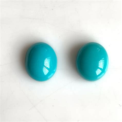2 Pcs 8x10mm Natural Turquoise Oval Cabochon Top Aaa Quality Etsy Uk