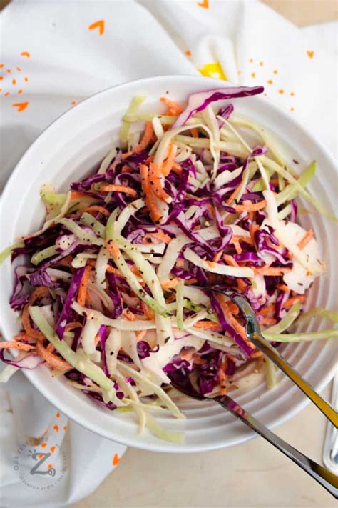 The Best Creamy Coleslaw Ready In 15 Minutes Our Zesty Life