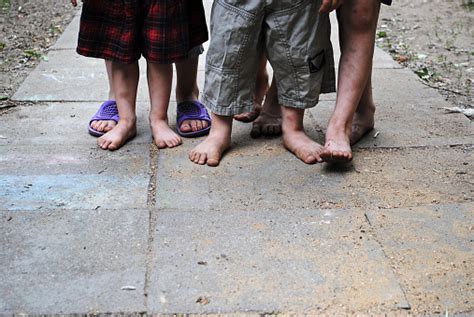 Barefoot Children Stock Photo Download Image Now Istock