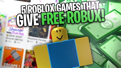 5 Games In Roblox That Give Free Robux 2 Legit Ones Youtube