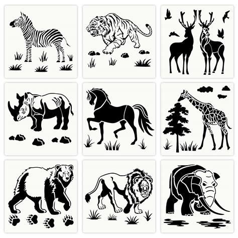 Wild Animal Stencils Ubicaciondepersonascdmxgobmx