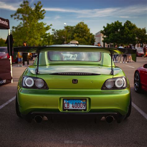 Clear Tails On Green Honda S2000