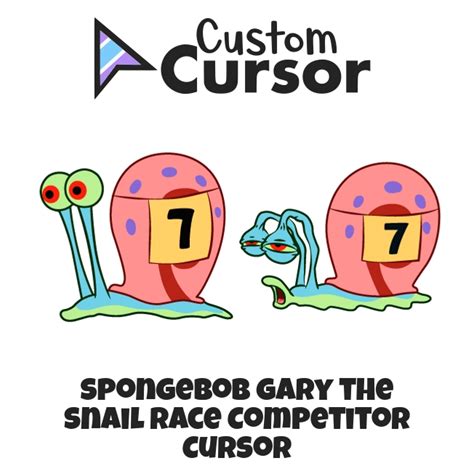 Spongebob Gary The Snail Race Competitor Cursor Custom Cursor
