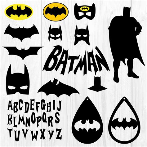 Batman Svg Cut File Batman Alphabet Font Svg For Cricut