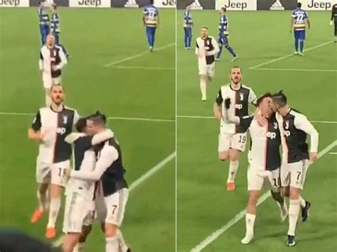 Video Of Cristiano Ronaldo Kissing Paulo Dybala In Juventus Win Over Parma Sends Social Media