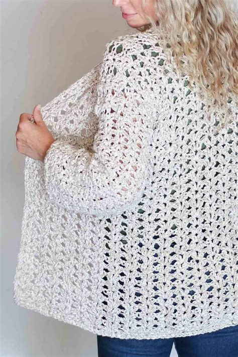 Simple Crochet Jacket Free Pattern Make And Do Crew