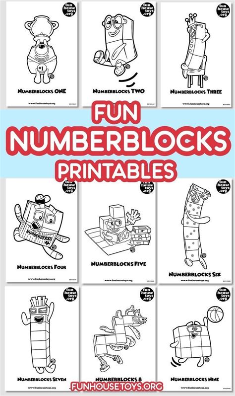 Numberblocks Printables Coloring Pages Love Coloring Pages Fun