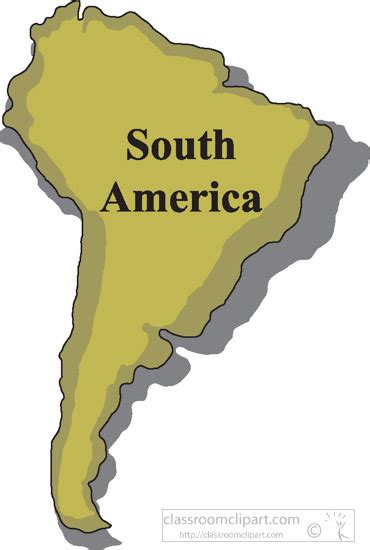 Country Maps Clipart Photo Image South America Map Clipart 43