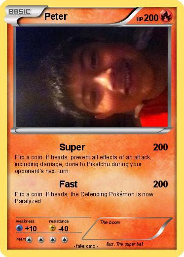 Pokémon Peter 1185 1185 Super My Pokemon Card