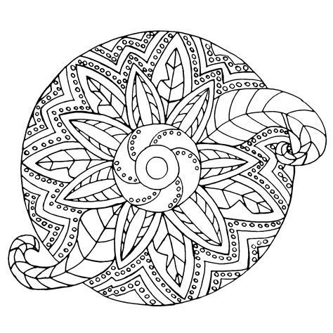 Vegetal Metal Mandala Mandalas With Flowers And Vegetation