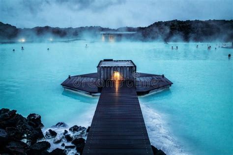 Geothermal Spa Blue Lagoon In Reykjavik Iceland Editorial Image