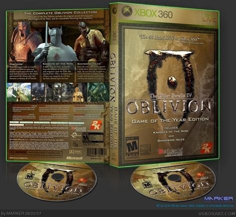 The Elder Scrolls Iv Oblivion Xbox 360 Box Art Cover By