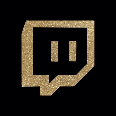 Black And Gold Twitch App Icon Gold App App Icon Twitch App