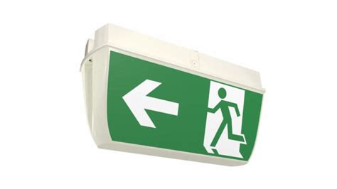 Weatherproof Double Sided Exit Sign Emergency Lighting