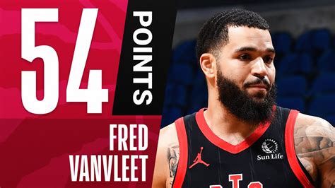 Fred Vanvleet Sets Raptors Franchise Record With 54 Points And 11 Three
