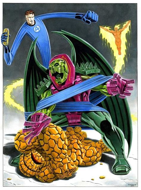 Fantastic Four Vs Annihilus By Giorgio Comolo Marvel Villains Marvel