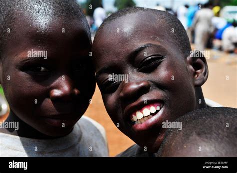Smiling Burkinabe Boys In Ouagadougou Burkina Faso Stock Photo Alamy