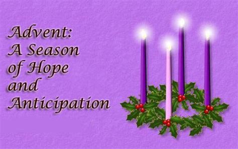 Advent Hope Peace Joy Love Advent Season Happy