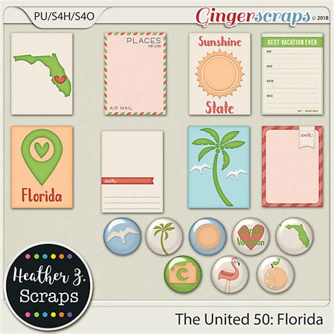 Gingerscraps Bundled Goodies The United 50 Florida Bundle By