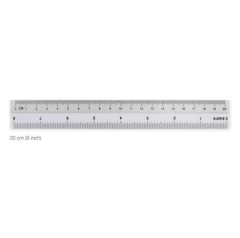 Scale Of Ruler With Numbers Horizontal Measuring Chart With 30 25 20