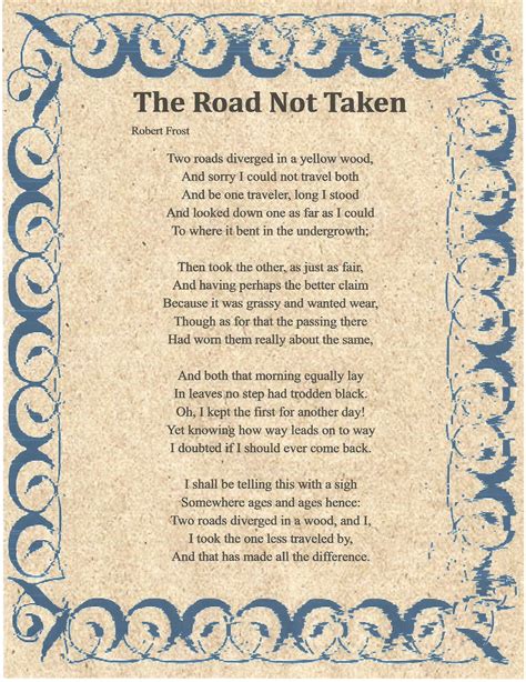 The Road Not Taken -by Robert Frost | The road not taken, Taken quotes