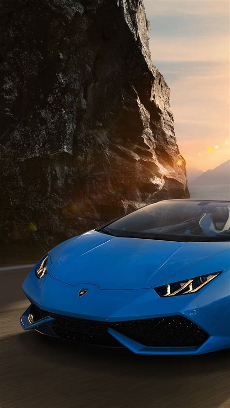 2160x3840 Sky Blue Lamborghini Huracan 4k Sony Xperia Xxzz5 Premium